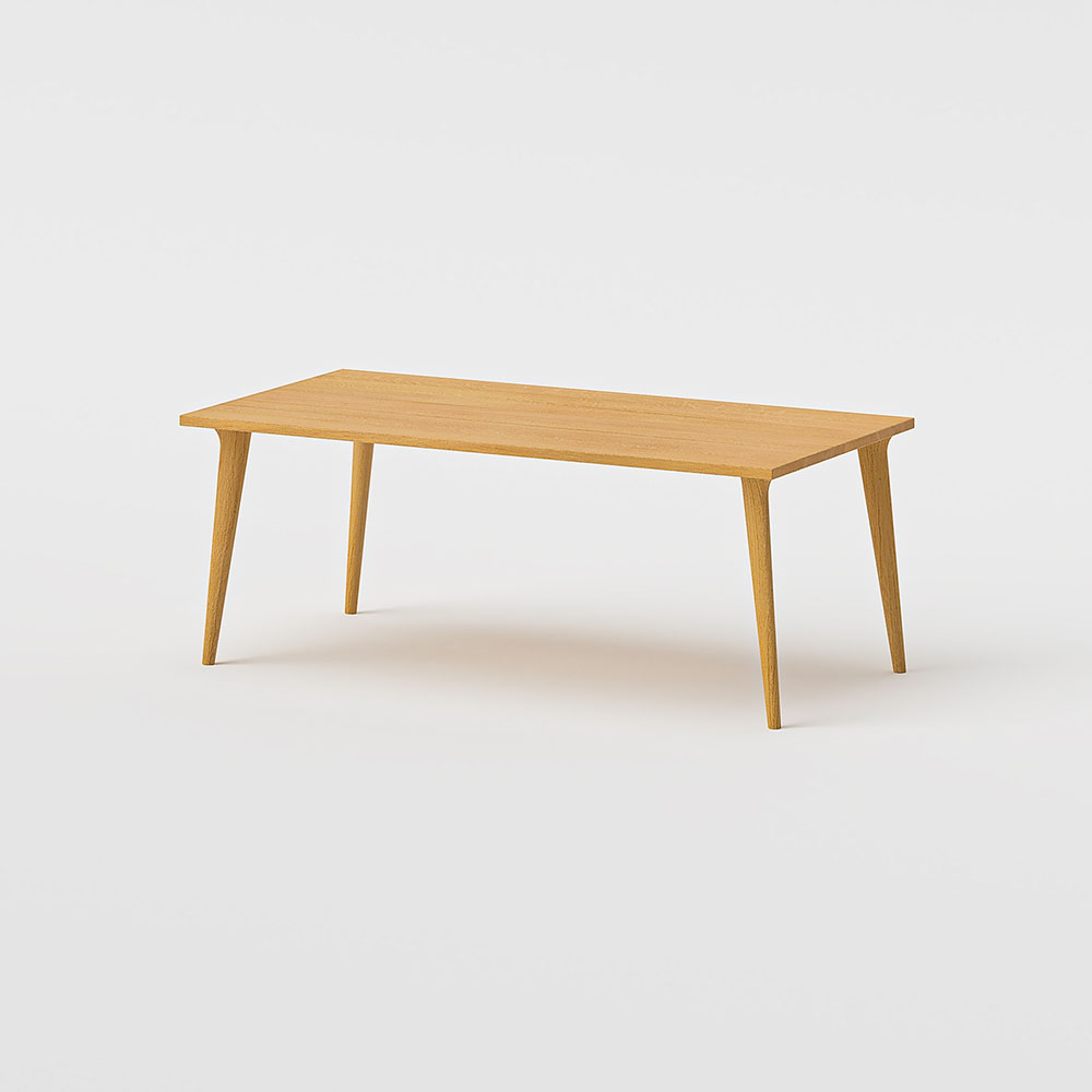 (2404C-4)飛騨産業◆HIDA◆テーブル◆200cm◆モデルルーム展示品 飛騨家具 hida 飛騨産業 風のうた テーブル 2本脚 国産家具 無垢